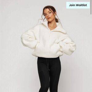 Popflex Big Hug Fleece Half Zip Sweater - Ice Cream (size S/M)